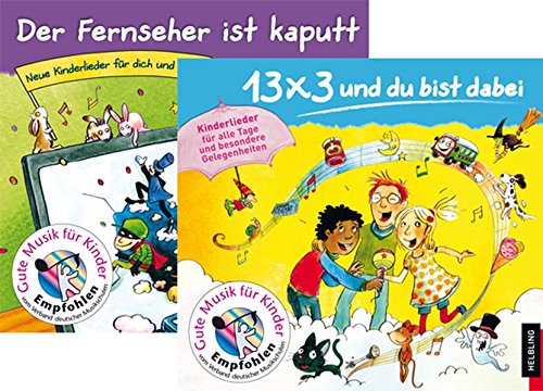 Preisvergleich Produktbild Lieder-CDs 13x3 + Der Fernseher ist kaputt (Helbling Kinder-CDs)