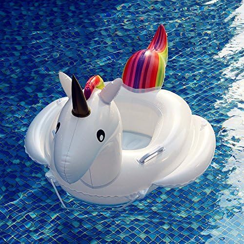 Pool Floats Unicorn Rainbow Kids Seat Boat Inflatable Water Raft Swim Ring Water Fun,Unicorn Tube Pool Float | Swim Raft Floatie | Inflatable Lounger