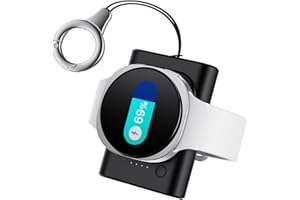 leChivée Bezprzewodowa ładowarka dla Samsung Watch 8, przenośna ładowarka 1800 mAh z Brelokiem, Magnetyczna ładowarka USB C dla Samsung Galaxy Watch 8 Classic/8/Ultra/7/6 Classic/6/FE/5/4/3/Active 2