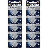 VARTA Batterien Electronics CR2032 Lithium Knopfzelle 3V Batterie 10er Pack Knopfzellen in Original 1er Blisterverpackung