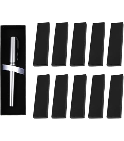 BENECREAT Confezione Regalo Con Penna Vuota Nera Da 18 Pezzo, Confezione Regalo Con Penna A Sfera Con Penna A Cuscino, Espositore Per Presentazione, Portagioie In Cartone, Per Articoli Per Ufficio - 7