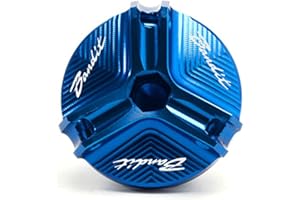 2BIRD Motorcycle Accessories For SUZUKI Bandit 400 600 650 1200 1250 1250S Motorbike Protection CNC Engine Filler Oil Cap Bolt Screw Cover Gas Fuel Tank Cover (Color : Bandit Blue)