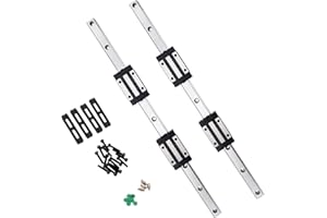 BUVVTPU 600mm HGR15 Linear Rail Guide Set,2 pcs HGR15-600 mm Linear Rails and 4 pcs HGH15CA Slider Block for Automated Machines