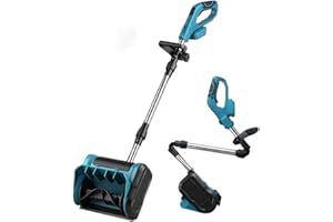 Akku Schneefräse für Makita 18V Batterie,Elektrische Schneefräse,1500W kabellos Schneebürste bis 16cm Räumhöhe, 6m Wurfweite, 30cm Arbeitsbreite,ohne Akkus & ohne Ladegeräte