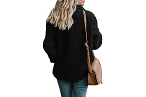 EFOFEI Femme Imitation Manteau De Fourrure d'Agneau Automne Et Hiver Veste Chaude Mode Revers Veste De Moto Veste Courte Longue Veste En Coton