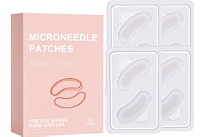 ALTHERONA Microneedling Patches 4 Paar, Anti-Falten Micro Needling Augenpads, Hyaluronsäure Augenpads Gegen Augenringe & Schwellung, Eye Patches Gegen Augenfalten, Stirnfalten, Zornefalten, Tiefen-Augenpflege