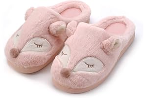 Kqpoinw Femmes Pantoufles, Femmes Maison Pantoufles Chaussons Femme Doux Peluche Mousse Mémoire Pantoufles Animal Chaud Pantoufles Maison Chaussures Taille 36 37 38 39 40 41
