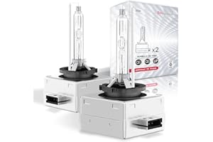 Sinoparcel D3S/D3R BiXenón HID Bombillas de Faros - 6000K 35W Haz Baja y Alta Luces de Reemplazo 66340 42403 42302 - Paquede de 2