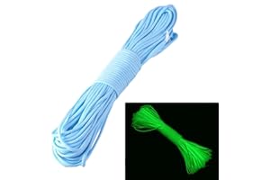ZJchao (TM) 9-żyłowy 550? fluorescencyjny paracord, przewód spadochronowy, niebieski, 1,5 m