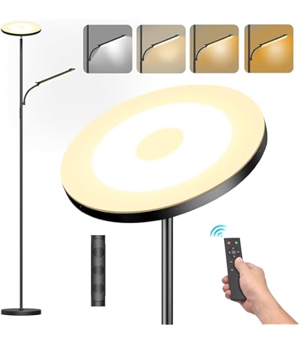 B.K.Licht - Industriële Vloerlamp - voor binnen - voor woonkamer - zwarte staande lamp - staanlamp - metalen leeslamp - draaibar - met 3 lichtpunten - E27 fitting - excl