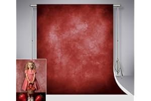 Kate 1.5x2.2m Sfondi Classici per Foto con Trama Rossa Fondali per Fotografia con Sfumatura Cremisi Astratta Retrò in Microfibra Puntelli per Ritratti per la Fotografia