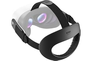 KIWI design K4 Flex Comfort Head Strap for Meta Quest 3/3S, Original Replacement Adjustable Elite Strap with PU Foam Padding for Enhanced Comfort Support and Gaming Immersion in VR (Without Battery)