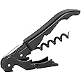 PULLTAP'S Genuine 2-Stroke Corkscrew for Professional use Classic 500, All Black (Black Cataphoresis), Patented and Manufactured in Spain