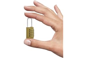 TODREMOU Zahlenschloss Vorhängeschloss Kofferschloss-4 Stellig Wetterfest Zeitschloss Klein Spindschloss