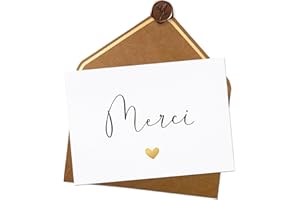 Joli Coon - Carte Merci avec enveloppe et sceau de cire - Carte de remerciement