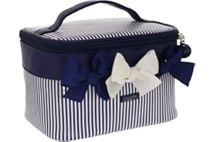 Camomilla Milano Beauty Case, Beauty Bag, Borsa Porta Trucchi, Collezione Salina, Misura Medium, Colore Blu