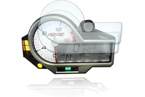 MOTO SCREENIES Lot de 2 films de protection d'écran pour tachymètre de BMW S1000RR / S1000XR 2015 + verre blindé