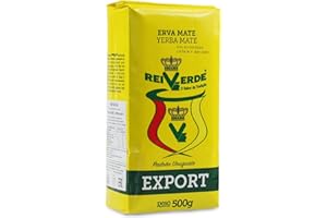 YERBOX 🌿 Erva Mate Tè Rei Verde Export Tradizionale 0.5 kg + Campione Regalo (40g): 🧉Ricco di antiossidanti e vitamine, accelera il metabolismo, senza zucchero | Brasile 🇧🇷