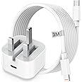 iPhone Fast Charger and Cable 3M[Apple MFi Certified],20W Fast iPhone Charger Plug USB C Charger Plug Power Adapter with iphone Charger Cable 3M Fast Charge for iPhone 14 13 12 Pro Max/Mini/11/XS/SE/8