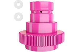 PNGOS CO2 Quick-Adapter, Schnelladapter für CO2 Soda kompatibel mit Duo/Terra/Art, für 60L Trapezgewinde TR21-4 (Rosa)