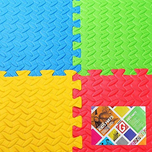 Gallant Kids Eva Soft Foam Mats Interlocking 1 Pack (4 Mats - 16sq ft)
