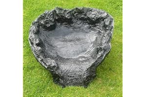 POND H2O PondH2o Header Pool Waterfall Cascade, Lightweight Black PVC Water Garden Pond Waterfall Spillway, Outdoor Water Feature for Garden, Pond, and Backyard, No Hose Connections Required