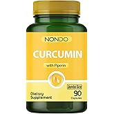 Nondo Kurkumin Jumbo Boy Zerda&ccedil;al ve Piperin Ekstresi 90 Kaps&uuml;l (Curcumin)