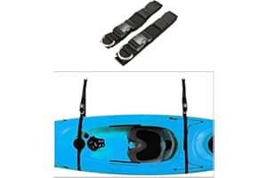 Docooler Kayak Wall Storage Strap Rack Boat Hanger Boat Keeper Garage Hanger Canoes Wall Rack Holders for Skiing Board, Ladder, Canoes