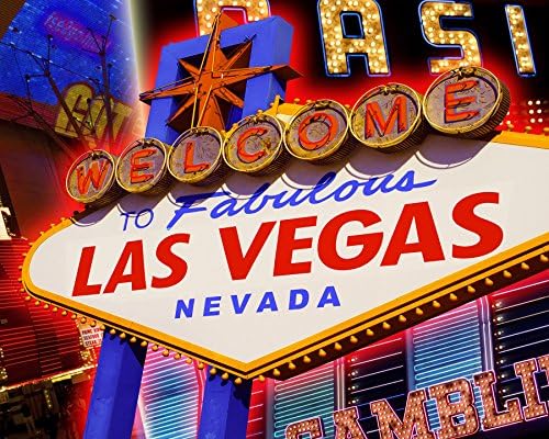 Wall Rogues WR50565 Las Vegas-Paste The Wall Wallpaper Mural-300cm x 240cm, Red, 3m x 2.4m