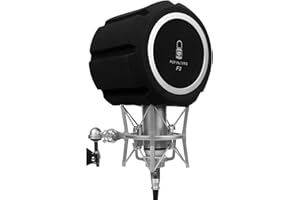 Michear Professional Microphone Windscreen Pop Filter Noise Reduction Sound-Absorbing Reflection Filter Desktop Mic Sound Pop Shield Foam Cover for Vocal Booth Recording Studios