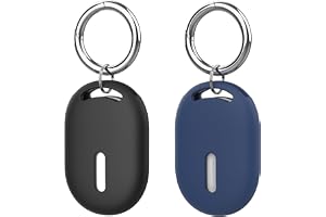 Dingfeiyu Etui ochronne do xiaomi tag, klucz - odporny na upadek i zarysowania, etui tracker GPS Android Tracker do kluczy, bagażu, portfeli, dzieci (czarny i ciemnoniebieski)