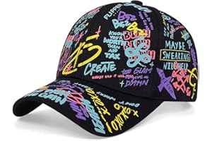 YKDLLF Casquettes de Baseball pour Homme et Femme 100% Coton de Sport décontractée Casquette de sécurité Style Baseball avec Coque Rigide en ABS Respirante