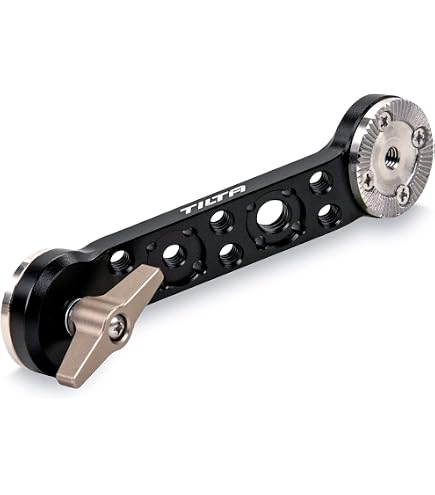 TILTA Adattatore Doppia Rosetta Per Aste LWS 15mm | Filettatura 3/8" E Riduttore 1/4" Per Accessori E DJI LiDAR