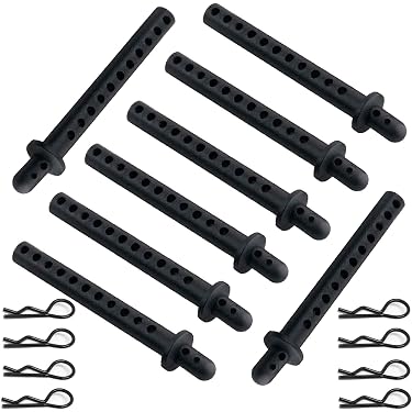 Kit Di 100 Perni E Clip In Giallo Per Carrozzerie Di Auto E Camion RC Scala 1/10 - Per Buggy, Trucks E Scale