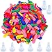 Produktbild Aneco 600 Pack Wasserballons mit 8 Refill Kits Latex Bomb Fight Spiele für Kinder Erwachsene Outdoor Water Bomb Fight Games (Set B)