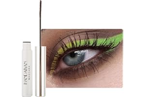 JUNHE HANDAIYAN Brown Mascara,Slim Mascara,Highly Pigmented,Waterproof,No Smudge,Won't Clump for Halloween Christmas（03#Brown）