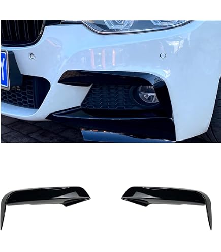 Becquet Avant Noir Brillant Pour BMW Série 3 F30 F31 2011-2019 | Compatible M Sport - Style Dynamique