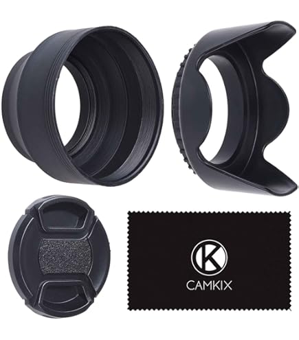 Universal 67mm Collapsible Rubber Lens Hood - Fits All