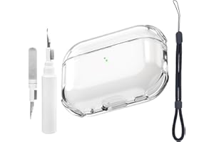 Teyomi Custodia Trasparente compatibile con Airpods Pro 3 con cinturino da polso, Cover per Airpods Pro 3, Custodia Protettiva per Airpods Pro3 Generazione, Supporta la ricarica wireless