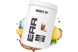 ‎BODY IP BODY IP Perfect EAA | Cola | essentielle Aminosäuren für den Muskelaufbau | hochdosiert | enthält alle EAAs, SEAA und BCAAs | vegan und laktosefrei | 20 Portionen | 500g | Made in Germany