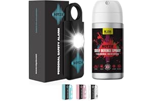 Self Defence Spray & Personal Alarm NOYZIE UK Legal Pepper Spray Alternative with UV Marking - Criminal Identifier Spray for Personal Protection Plus LOUD Personal Safety Alarm