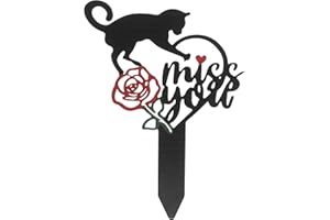 Yardwe Pile De Marqueurs Funéraires Tombes Décoration De Cimetière Tombe De Jardin Signes De Cour Pieu Commémoratif De Chat Décorations De Cimetière pour La Tombe Plaque Commémorative