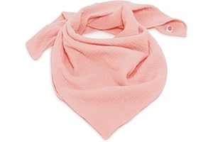 nanito Schal Musselintuch 30+Farben Dreieckstuch weiches Tuch Damen multifunktional Babydecke Spucktuch 100% Bio Baumwolle 75 x 75 cm