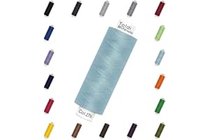 Nähmit - Gutermann Toldi - Hilo de coser para máquina de coser (500 m, incluye tarjeta de colores (30 – 276 – azul paloma)
