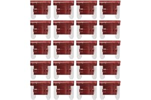 Gebildet Fusibles de Cuchilla ATT de Perfil Bajo de 10A, Mini/APS, para Autocaravanas, Motocicletas y Camiones (Paquete de 20 Unidades)