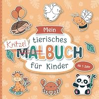 Kritzelbuch Für Kinder Ab 1 Jahr – 50 Motive, 21x21 Cm, Fördert Kreativität & Motorik