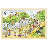 Goki 57808 - Einlegepuzzle - Zoobesuch - 