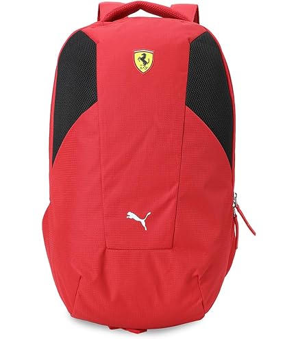 Zaino Ufficiale Ferrari Per Bambini, Nero, 30x44x16 Cm, Con Scomparto Imbottito Per PC, Spallacci Regolabili, Logo E Bandiera Italiana - 2