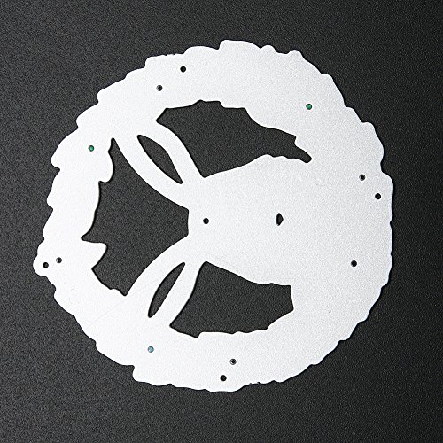 Amazingdeal365 Metall Form Schablonen Schneiden DIY Dekor Sammelalbum Karten Buchzeichen Lesezeichen als Geschenk für Freunde Geburtstag Kinder,Kindergarten Hobby Schule Handarbeit Unterricht usw. Ein tolles Geschenk! (Hase) - 8