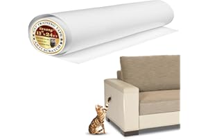 VEXONG Anti Cat Scratch Furniture Protector, 288" x 13" Furniture Protectors from Cats,Transparent Self-Adhesive Pet Training Tape,Anti Cat Scratch Couch Protector for Furniture Couch Door